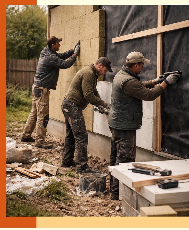 Утепление дачного дома под ключ в Шуе