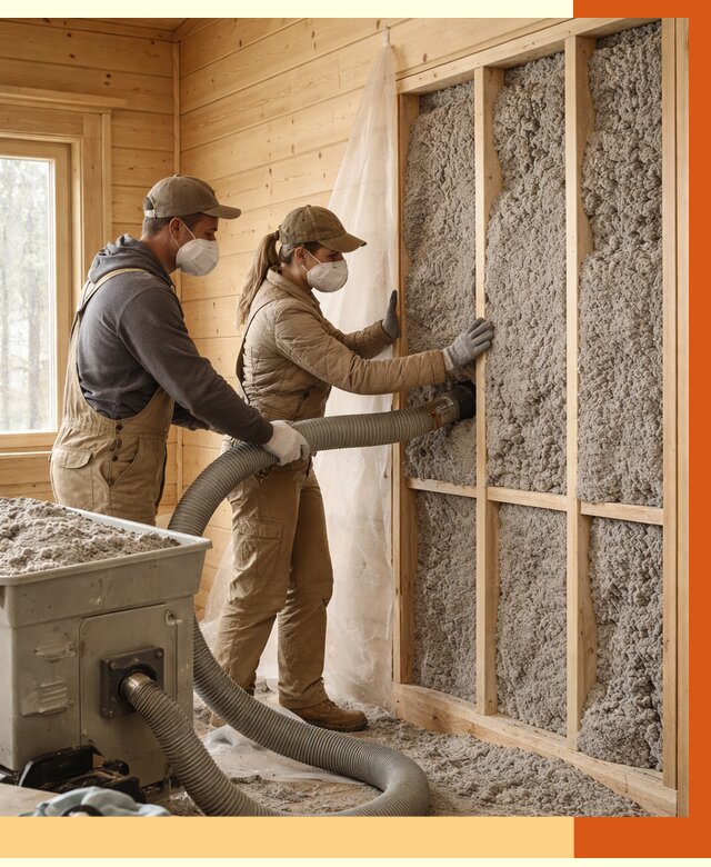 Утепление дачного дома эковатой в Шуе от 1491 руб./м2 — комплексно, ТепломастерШуя