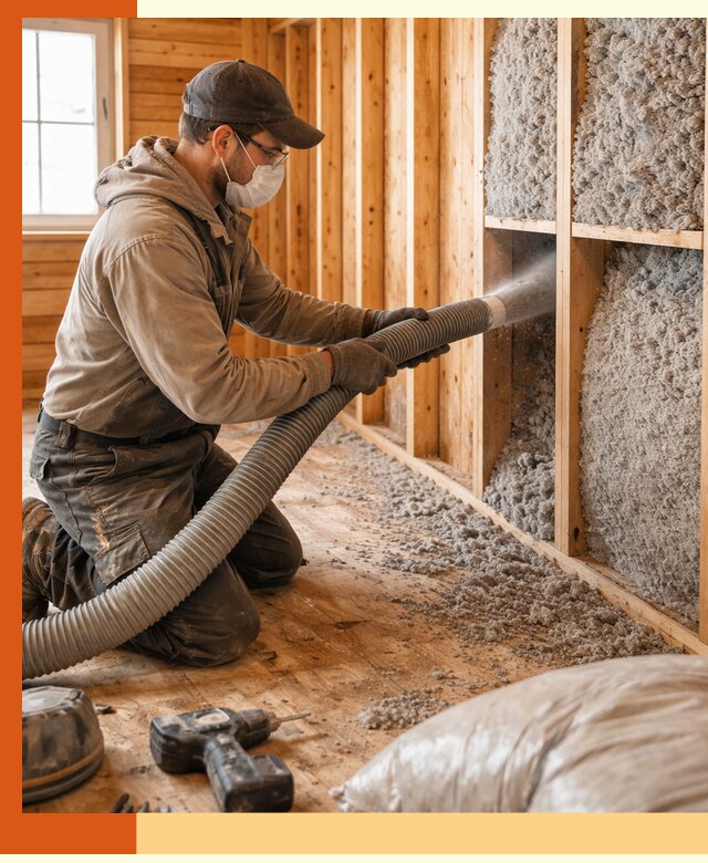 Утепление дачного дома эковатой в Шуе — быстро и надёжно