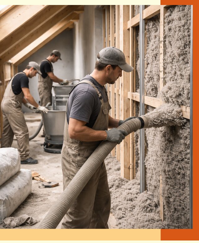 Утепление таунхауса эковатой в Шуе от 2262 руб./м² — монтаж и задувка | ТепломастерШуя