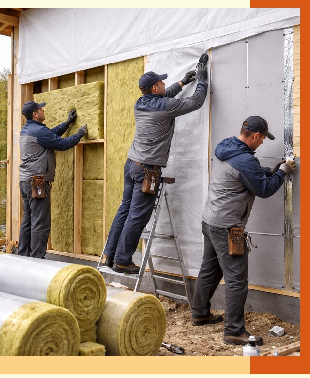 Утепление каркасного дома в Шуе от 4318 руб./м2 — профессионально | ТепломастерШуя