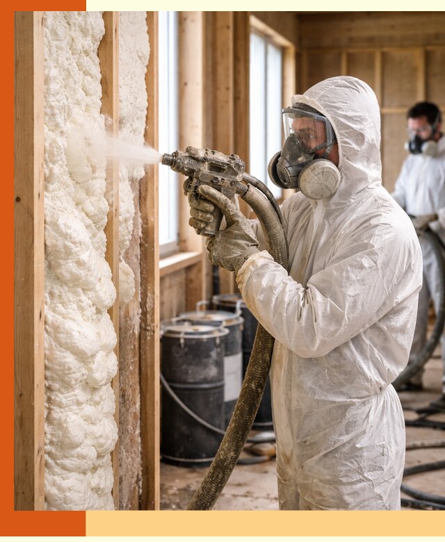 Утепление каркасного дома пенополиуретаном в Шуе