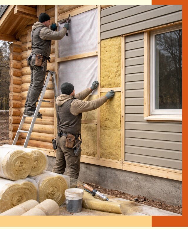Утепление деревянного дома в Шуе от 6374 руб./м2 — заказать работы | ТепломастерШуя
