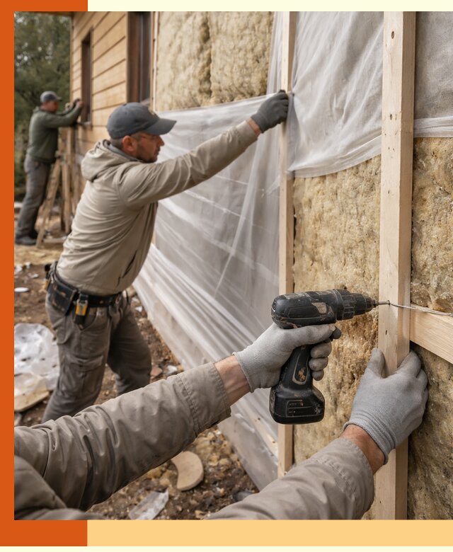 Утепление дома из бруса в Шуе качественно и долговечно