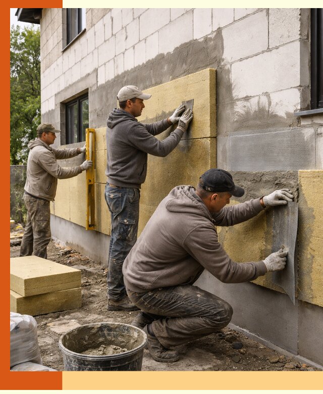 Утепление дома из газобетона в Шуе качественно и долговечно