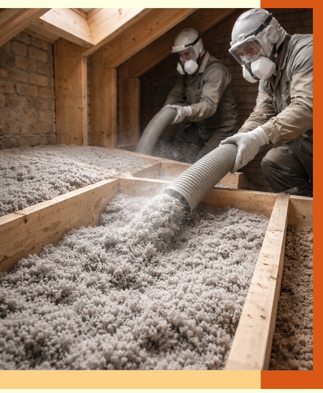 Утепление коттеджа эковатой в Шуе от 2570 руб./м² — комплексная задувка и монтаж | ТепломастерШуя