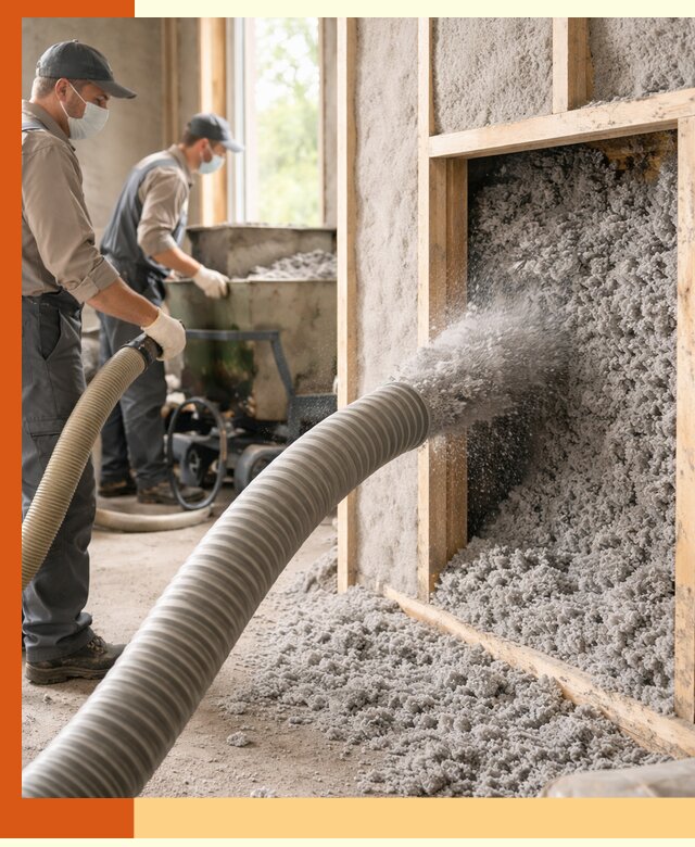 Утепление коттеджа эковатой в Шуе с гарантией качества