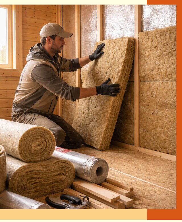 Утепление бани в Шуе под ключ от 4626 руб./м2 — утеплить потолок, пол и стены | ТепломастерШуя