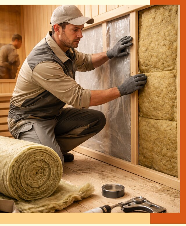 Утепление сауны изнутри в Шуе от 6682 руб. за м2 | ППУ, под ключ — ТепломастерШуя