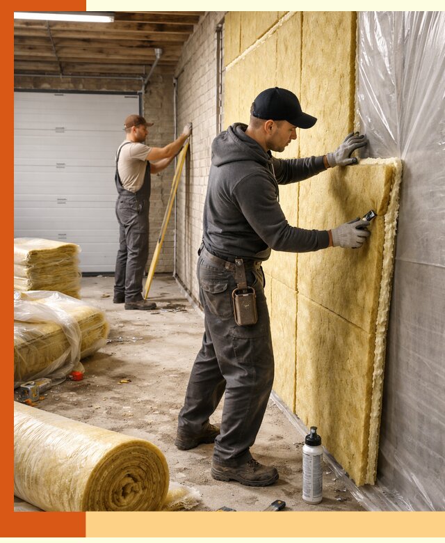 Утепление гаража под ключ в Шуе — все виды теплоизоляции