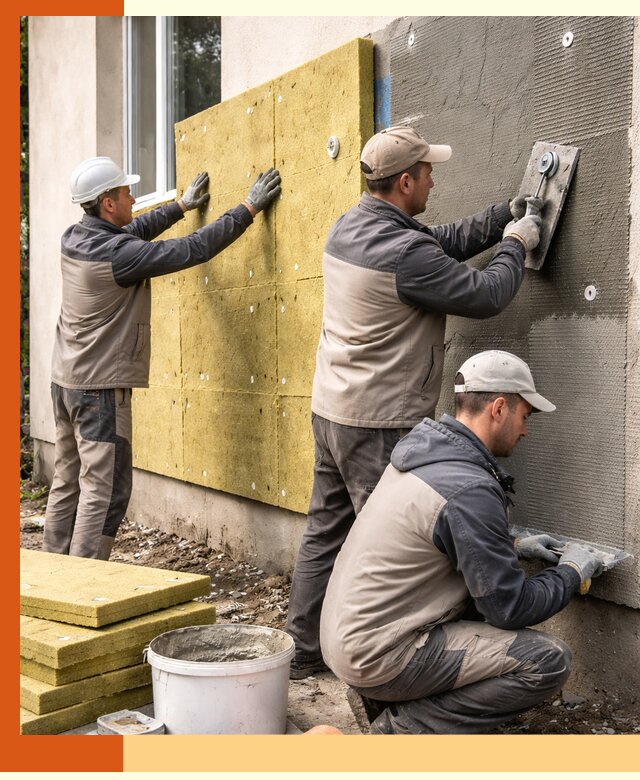 Утепление фасада под штукатурку в Шуе — энергоэффективная технология