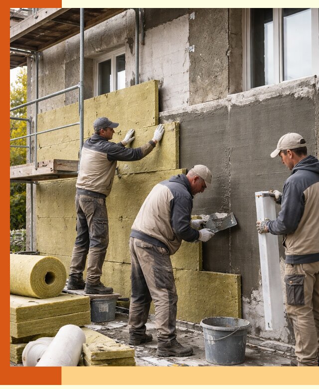 Утепление фасада зданий и домов в Шуе