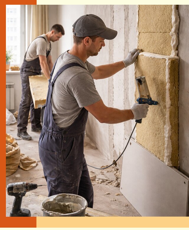 Утепление стен изнутри в Шуе — качественно и эффективно