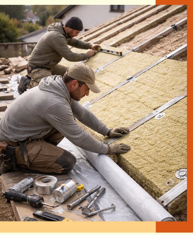 Утепление крыши снаружи в Шуе под ключ от 1234 руб./м2 | ТепломастерШуя