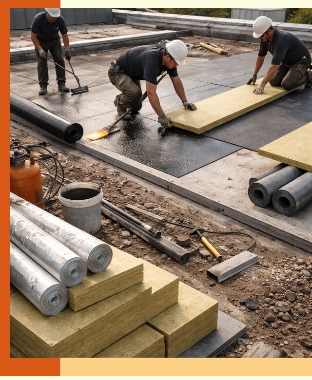 Утепление плоской крыши в Шуе — надежная теплоизоляция и герметизация