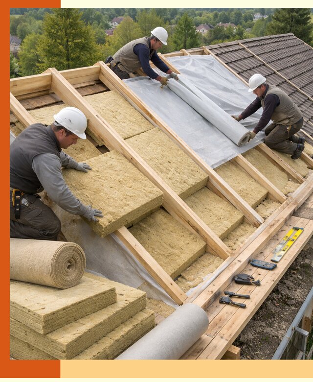 Утепление скатной крыши в Шуе качественно и надёжно