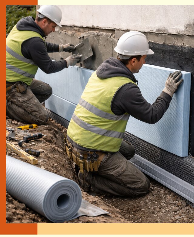 Утепление фундамента снаружи в Шуе — профессиональная теплоизоляция