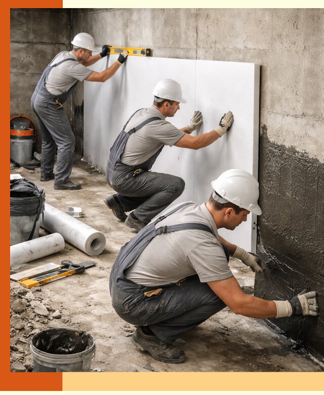 Утепление фундамента изнутри профессионально в Шуе