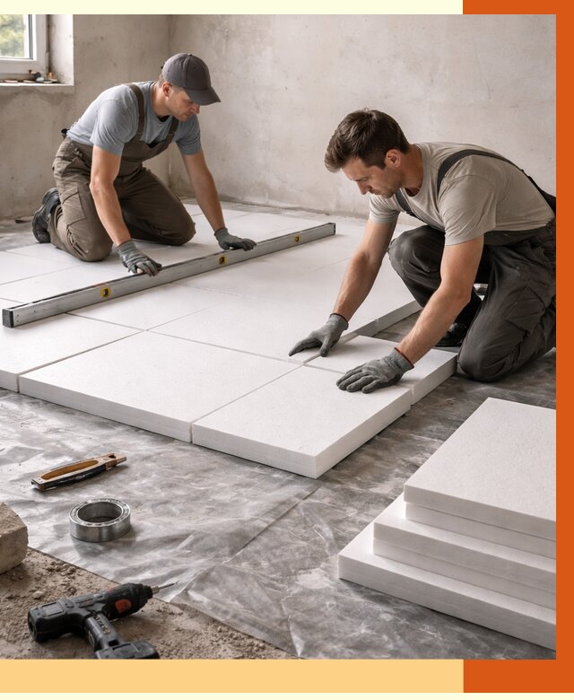 Утепление бетонного пола в Шуе от 2570 руб/м2 — монтаж и цена | ТепломастерШуя