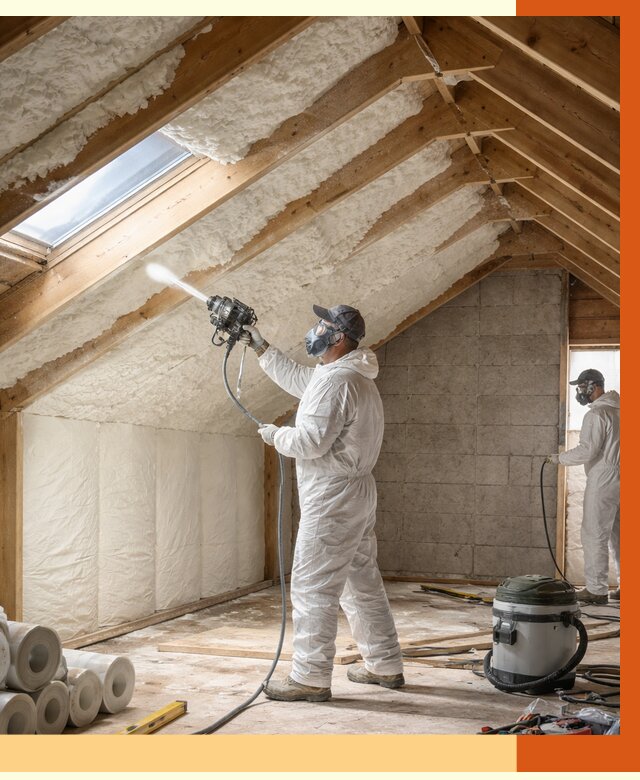 Утепление мансарды ППУ в Шуе от 2827 руб./м² — заказать под ключ | ТепломастерШуя