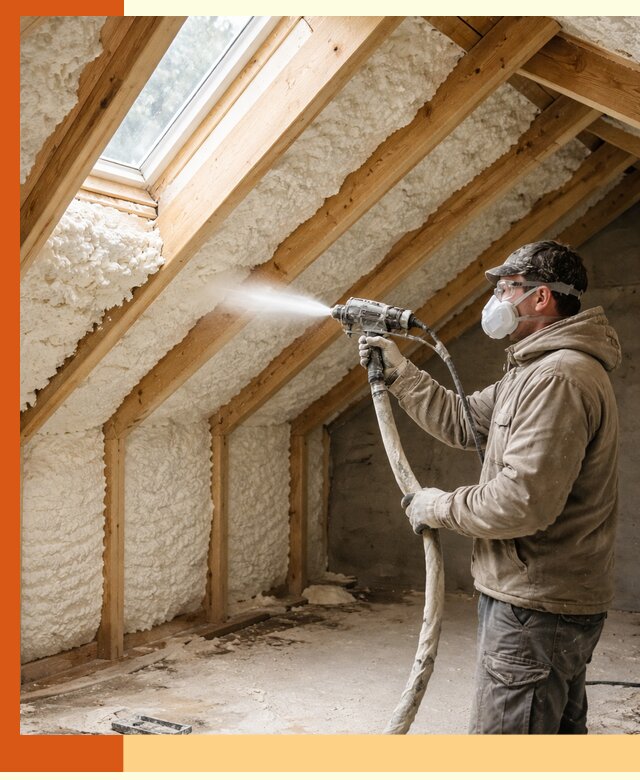 Утепление мансарды ППУ в Шуе быстро и надежно