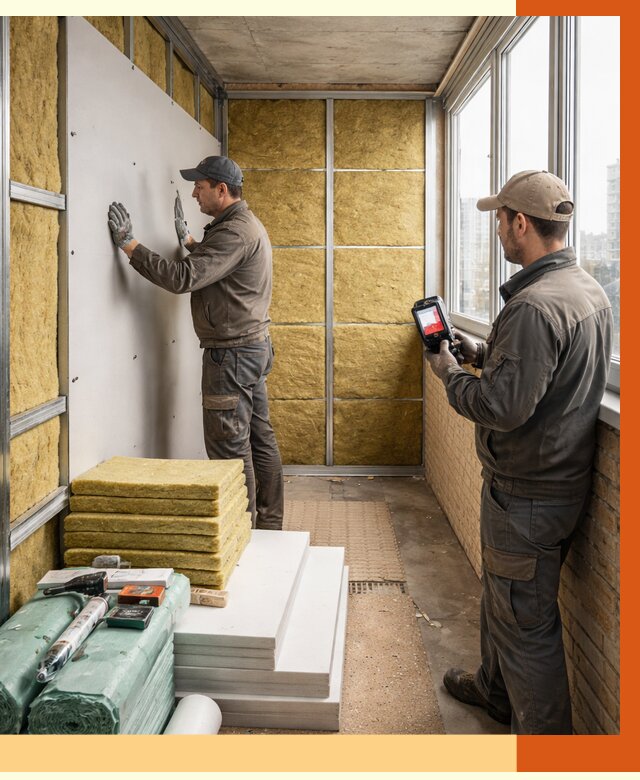 Утепление балкона в Шуе от 4626 руб. под ключ | ТепломастерШуя