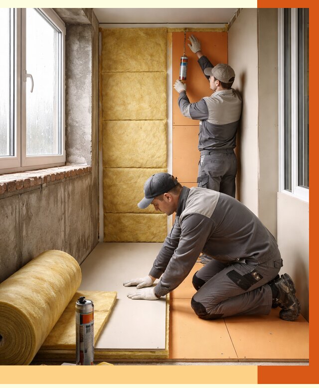 Утепление лоджии под ключ в Шуе от 6682 руб/м2 — комплексное решение | ТепломастерШуя