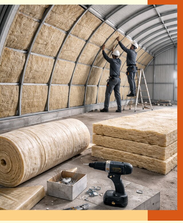 Утепление арочного ангара в Шуе от 3290 руб./м2 под ключ | ТепломастерШуя