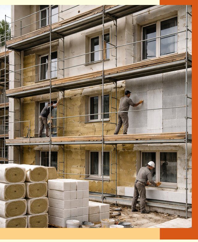 Утепление гостиницы в Шуе от 7402 руб./м2 — комплексно, ППУ, под ключ | ТепломастерШуя