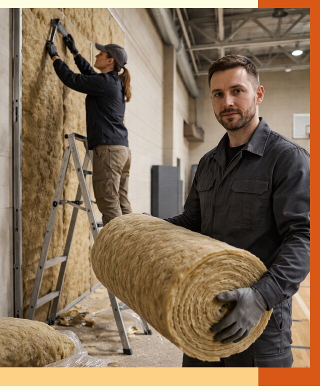 Утепление спортзала в Шуе от 7710 руб/м2 — комплексное утепление под ключ | ТепломастерШуя