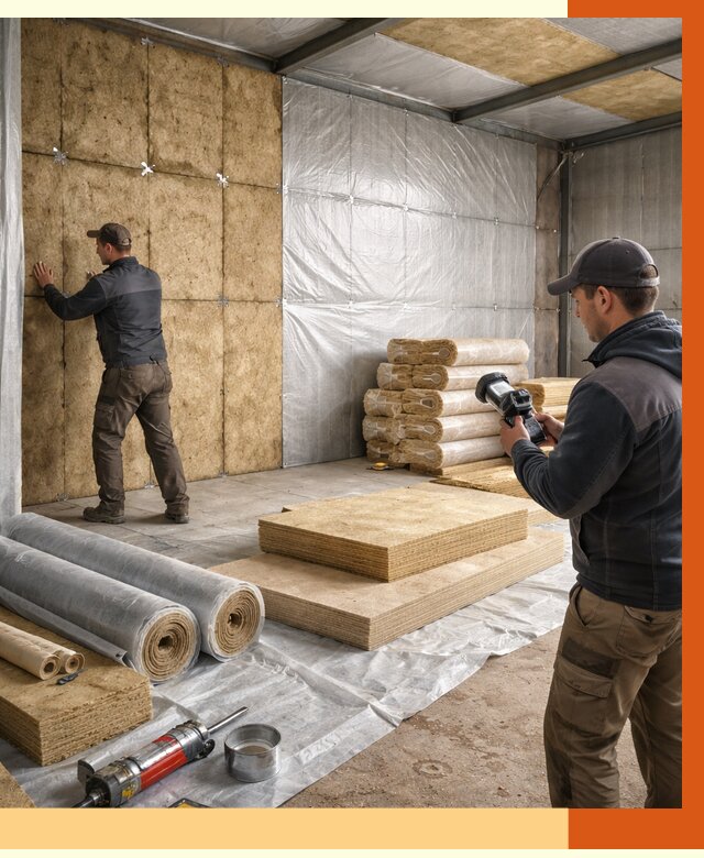 Утепление теплого склада в Шуе под ключ от 11822 руб/м² | ТепломастерШуя