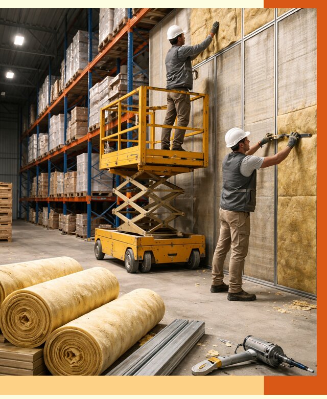 Утепление торгового склада в Шуе от 3290 руб/м2 — комплексно и под ключ | ТепломастерШуя