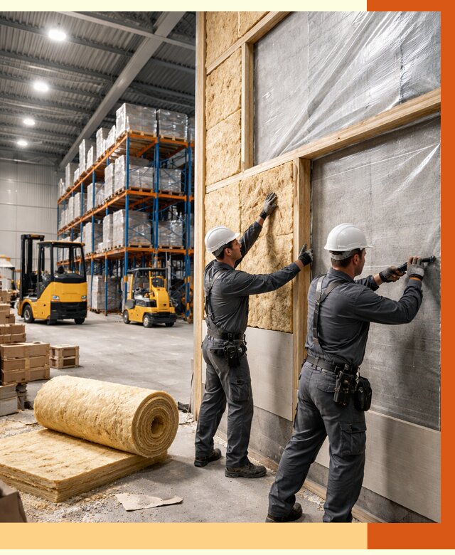 Утепление склада с техникой в Шуе от 4318 руб./м2 — комплексно под ключ | ТепломастерШуя