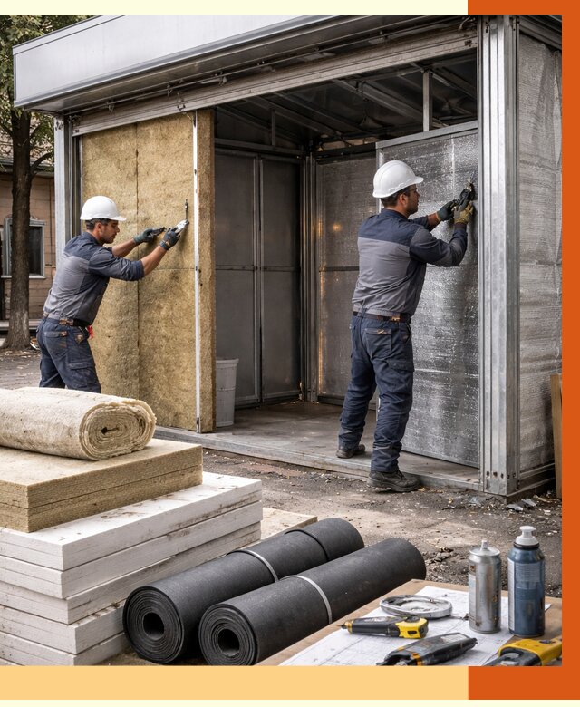 Утепление павильона шаурма в Шуе под ключ от 1234 руб. за м² | ТепломастерШуя