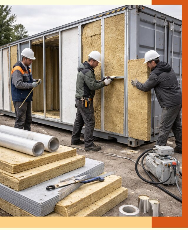 Утепление морского контейнера в Шуе от 3855 руб. под ключ | ТепломастерШуя