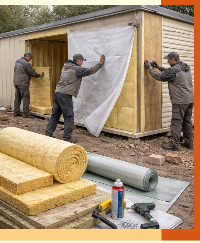 Утепление строительной бытовки в Шуе от 12850 руб. под ключ | ТепломастерШуя