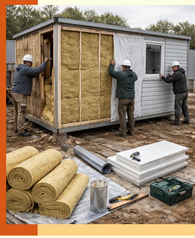 Утепление строительной бытовки под ключ в Шуе для любых условий