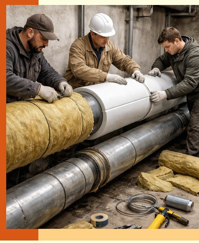 Утепление трубопровода в Шуе с гарантией энергоэффективности