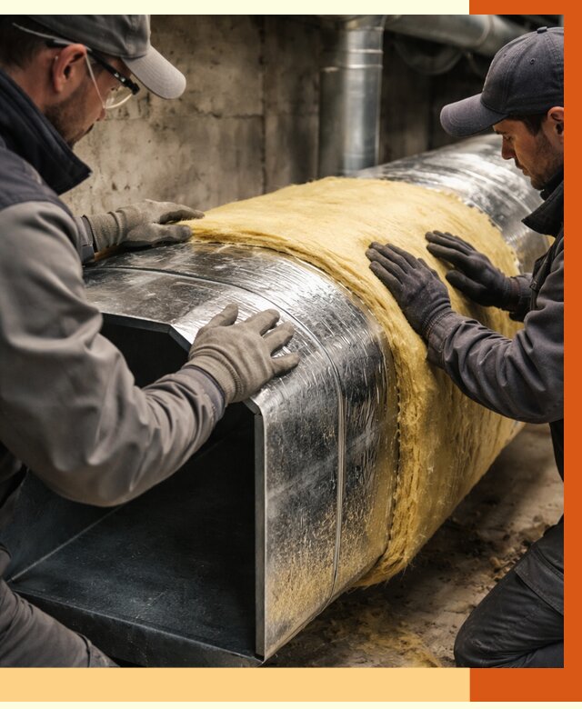 Утепление воздуховодов в Шуе от 4318 руб. — теплоизоляция вентиляции | ТепломастерШуя