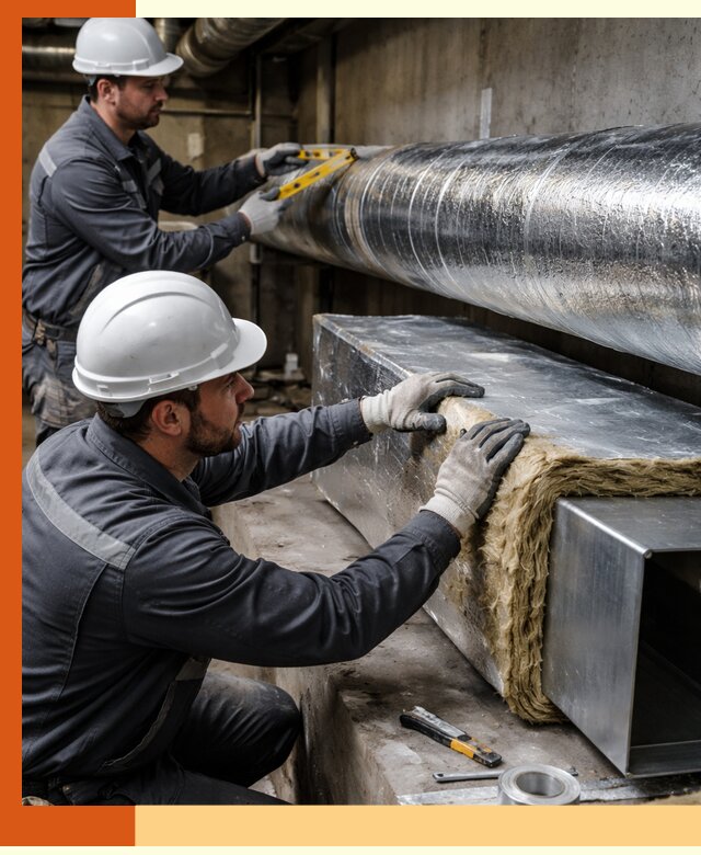 Профессиональное утепление воздуховодов и теплоизоляция в Шуе