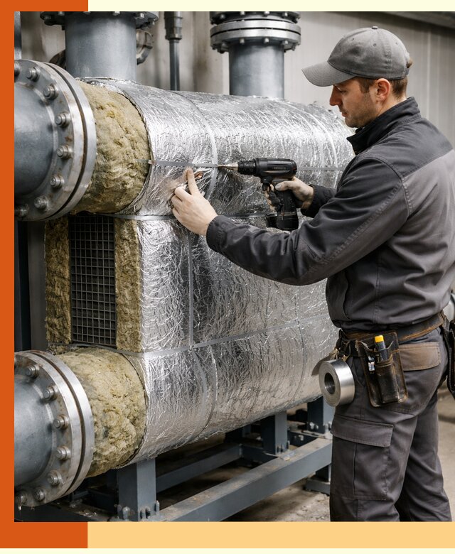 Утепление теплообменника в Шуе — профессиональная теплоизоляция оборудования