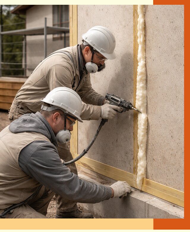 Утепление сип панелей ППУ в Шуе от 4934 руб. под ключ | ТепломастерШуя