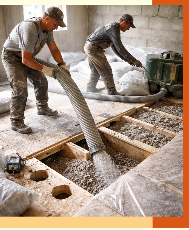 Заполнение пустот перекрытий в Шуе от 4626 руб. под ключ | ТепломастерШуя