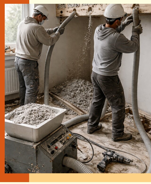 Заполнение пустот перекрытий пеной и наполнителями в Шуе