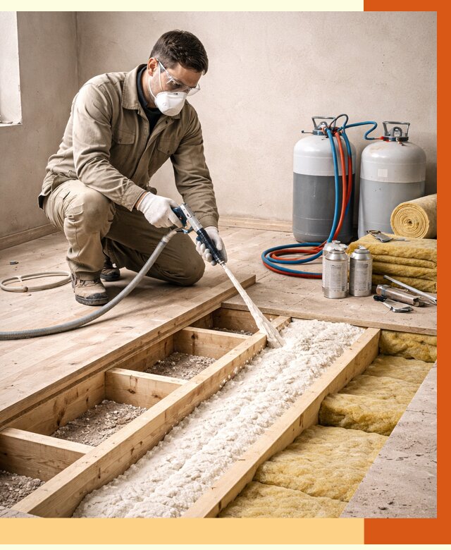 Заполнение полостей межэтажного перекрытия в Шуе от 4318 руб. | ТепломастерШуя