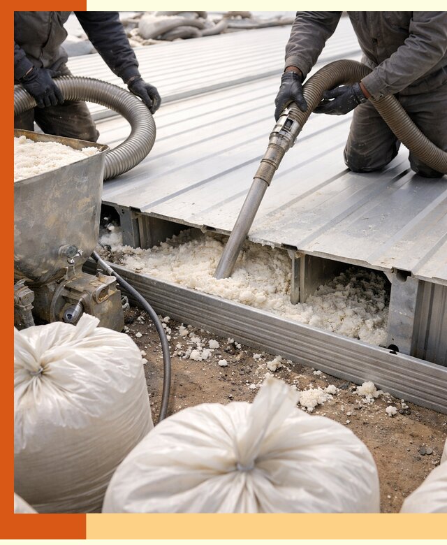 Заполнение пустот кровельных панелей пенными и мокрыми герметиками в Шуе