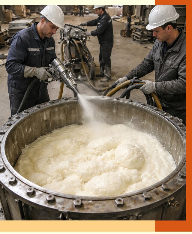 Заливка ППУ в емкости в Шуе от 7453 руб. — утепление емкости под ключ | ТепломастерШуя