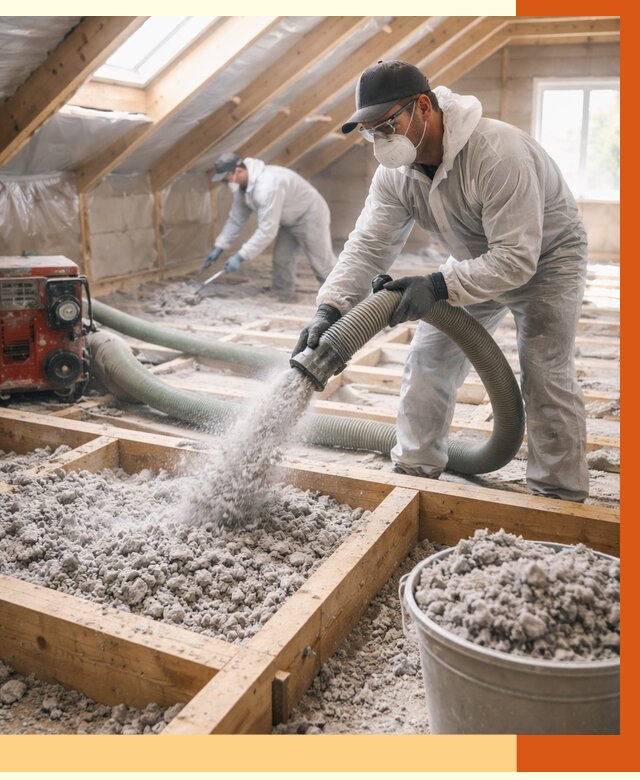 Утепление эковатой в Шуе от 3033 руб./м2 — монтаж и задувка | ТепломастерШуя