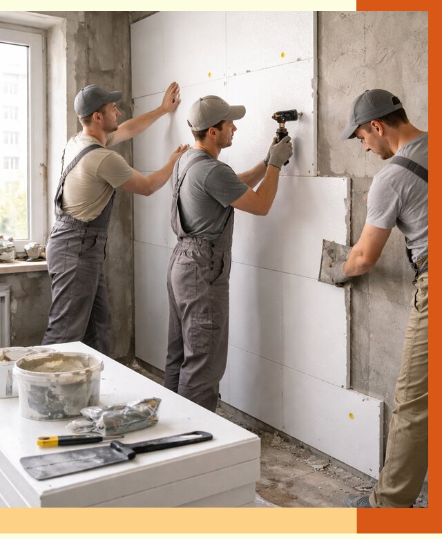 Утепление пенопластом домов и стен в Шуе от 1902 руб. — ТепломастерШуя