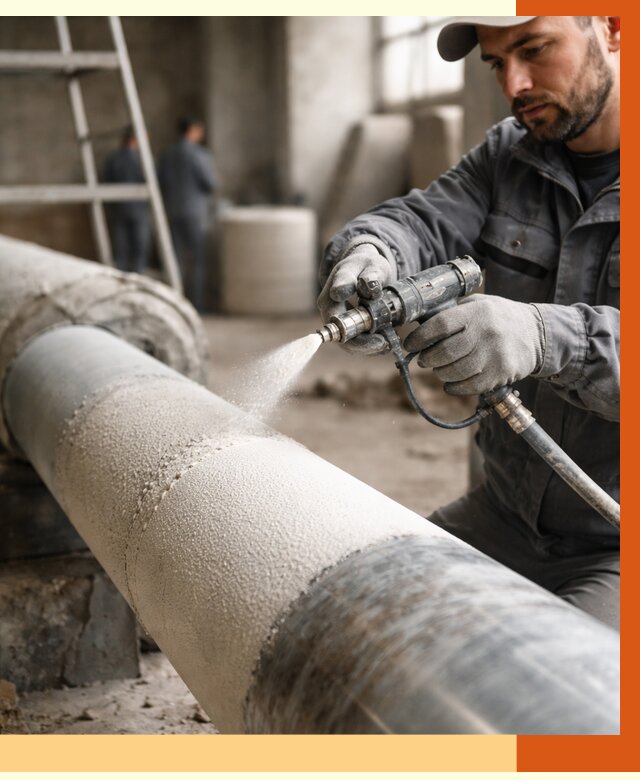 Утепление труб жидкой теплоизоляцией в Шуе от 7710 руб. под ключ | ТепломастерШуя